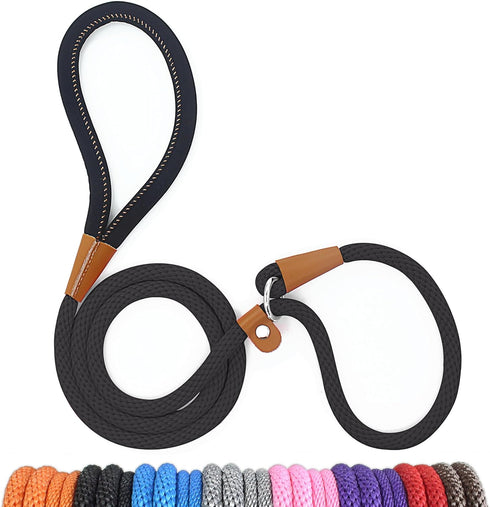 lynxking Dog Training Leash Slip Lead 5 6 8 FT Strong Heavy Duty Rope No Pull Leashes for Dogs