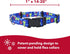 Coastal Pet SecureAway Flea Collar Protectors - Adjustable Dog & Puppy Collar Protection, Multi Bones