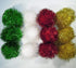 Bushy Sparkle Ball Cat Toy, 12 Pack Interactive Glitter Pom Pom Balls for Kittens