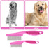 Pet Hair Comb Tear Stain Removal - 2 Pack Multifunctional Grooming Comb Kit, 2 in 1 Dog Combs for Knots and Tangles