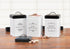 Amici Pet Treat Collection - Sparky Good Dog Metal Storage Canister, 36 oz, White