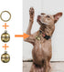 Dephnes 4 8 Dog Collar Bell Strings in Pieces Pet Bells for Collar Loud Brass Cat Bells for Collar with Key Rings