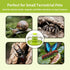 Round Transparent Snail Terrarium Kit, Small Animal Carrier with Removable Base, Portable Bug Observation Box