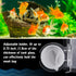 Taiyin 4 Pcs 4 Inch Pre Sump Filter Sock Holder for Saltwater Aquarium, Acrylic Mount Bracket