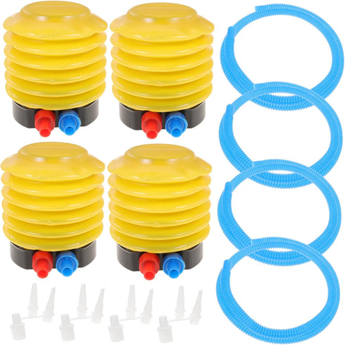 Kisangel 4pcs Foot Pump Inflation Portable Plastic Air Pump