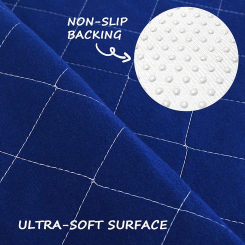 2 Pack Waterproof Round 48" Dog Whelping Pads, Washable Reusable Pee Pads for Dogs, Non-Slip Back for Playpen/Crate