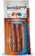 Jack&Pup 12" Beef Collagen Sticks for Dogs, Rawhide Free, Long Lasting, Single Ingredient Healthy Dog Treats (5 Pack)