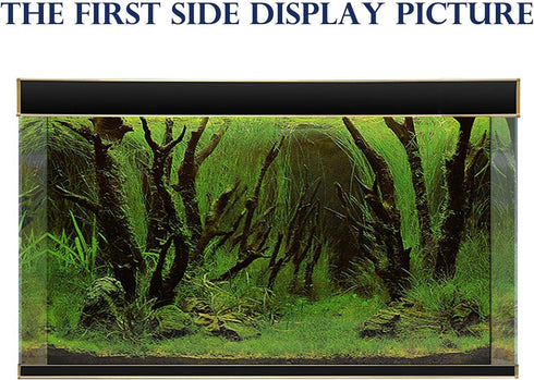 New 20" x 48" Fish Tank Background Paper, 2 Sided Colorful Seaweed Water Plants Aquarium Poster