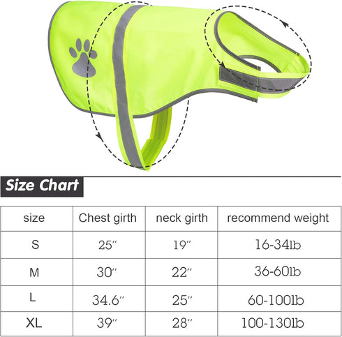 2 Pieces Dog Reflective Vest Adjustable Dog Safety Vest Pet Dog High Visibility Apparel for Outdoor Activities Walking Hunting (Orange, Fluorescent Yellow,XL)