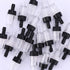 Leinuosen 20 Pack Plastic One Way Non-Return Check Valves for Aquarium Air Pump Accessories, Black