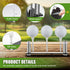 Realspring Acrylic Metal Golf Ball Display Case Golf Ball Holder with Black Base Golf Ball Stand Display Box for Golf
