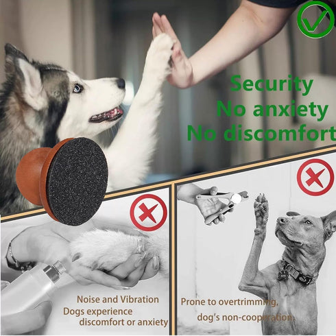 Smidaben 10Pcs Dog Nail File with Replaceable Filing Disc Professional Dog Nail Care Tool for Smooth Healthy Paws Ideal