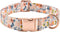 Metal Buckle Dog Collar, Durable Adjustable Soft Collar for Small Medium Large Dogs (M(13-18in), Flower3)