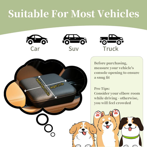 15 lbs) Center Console Small Dog Car Seat Portable Puppy Booster Armrest Carseat, Anti-Collapse Comfort Car Travel