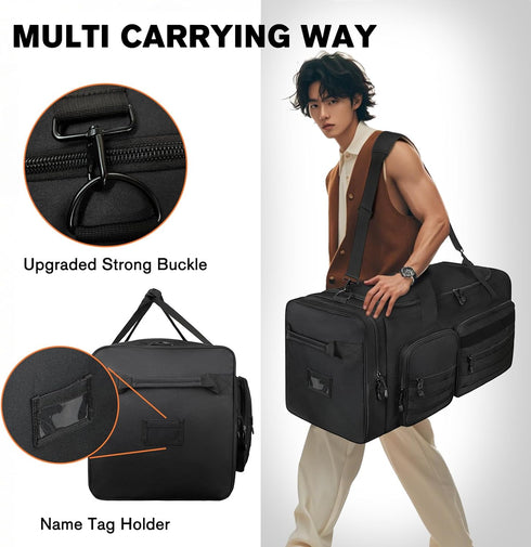 130L Goloni Heavy Duty Large Duffle Equipment Bag,Catchers Gear Bag with Shoe Compartment,Baseball Duffle Bag