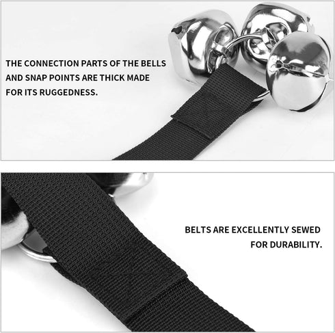 Pack of 2 Upgraded Puppy Doorbells, Dog Bells for Potty Training, Louder Jingle, Bigger Bells for Puppies, Unique Gift