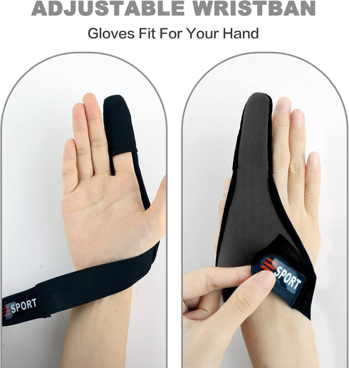 Single-Finger Gloves, 3 Pack Anti-Slip Fishing Glove, Index Finger Neoprene Professional Protector for Outdoor