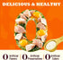 Vitamins&70% 10.16 oz (24 Lickable Cat Grass Treats with Lick-Up Spoons, Healthy Cat Grass Wet Cat Snacks for Hairball