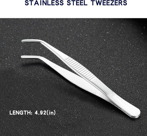 Tick Removal Tool, Tick Remover for Dogs, Pet First Aid Kit Ttwister Tweezers, Dog Hiking Gear (1 Set, Metal Ash)