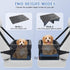 25lbs-Black PetsHome Dog Car Seat for Small Dogs, Detachable Washable Pet Booster Seat with Storage Pocket, Breathable