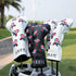 Golf Head Covers - Driver, 3 Wood, Hybrid, USA Flag Design, Leather Headcovers