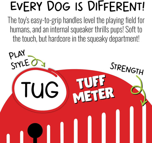 Jolly Pets Jolly Tug-a-Mal Elephant Tug/Squeak Toy, Medium