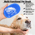 2pcs Dog Grooming Brush, Pet Shampoo Bath Brush Dog Grooming Shedding Brush Soothing Massage Rubber Comb