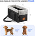 to15lbs Center Console Dog Car Seat for Small Dogs,Washable Foldable Console Booster Seat for Puppy Car Seat with Safe