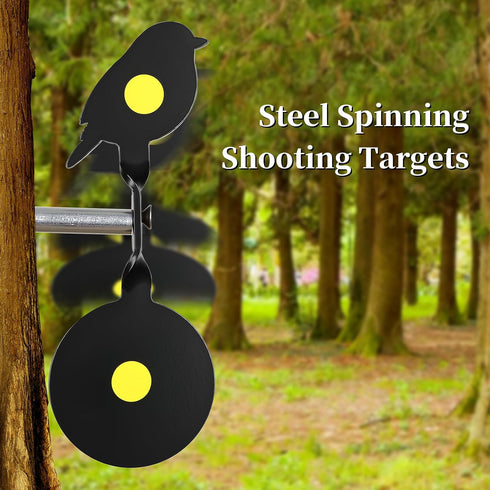 4 Reset, 3mm Pcs BB Gun Targets, Steel Spinning Shooting Targets, Animal Silhouette, Auto Pellet Airsoft Shooting
