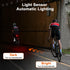 4 IPX6 Smart Bike Tail Light, Auto On/Off, Brake Sensing Rear Bike Light, USB C Rechargeable Bicycle Rear Light