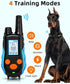 Dog Training Collar, Shock Collar with Remote, Electric Collar for Small Medium Large Breed, Rechargeable E Collar with
