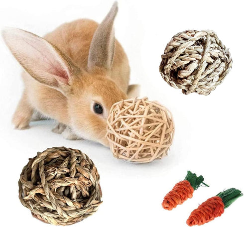 Chinchilla Hamiledyi Rabbit Seagrass Activity Mat Bunny Mat Rabbit Enrichment Toys Rabbit Chew Toys for Teeth Seagrass
