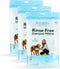 No Rinse Pet Wipes, Rinse Free Shampoo Mittens for Dogs & Cats, Bathing & Washing Pets, Pack of 15