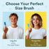 360 2-Pack Jasper Large Dog Toothbrush, Degree Pet Tooth Brushing Kit, Cat Toothbrush, Canine Dental Care & Teeth