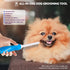Detangling Pet Grooming Comb for Dogs & Cats, Stainless Steel Metal Teeth for Removing Tangles and Knots