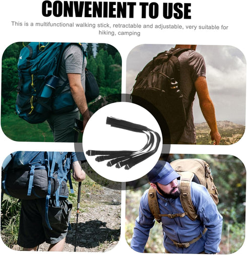 Strap Set of 5 Durable Non-Slip Adjustable Wrist Straps for Ski Poles and Hiking Sticks, Professional Carrying Handle
