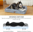 Medium Dark Grey Orthopedic Dog Bed, Washable with Removable Bolster, Waterproof Non-Skid Bottom