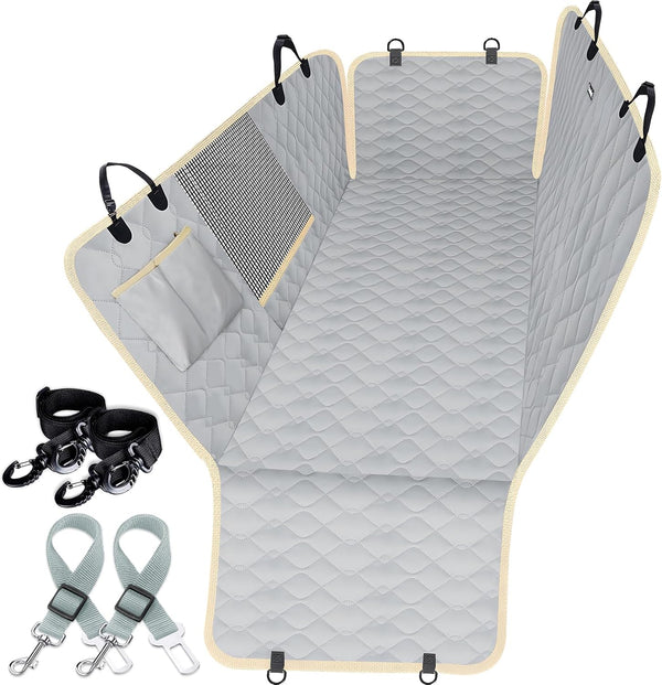 Lassie Dog Car Seat Covers for Back Seat with 2 Seat Belts,