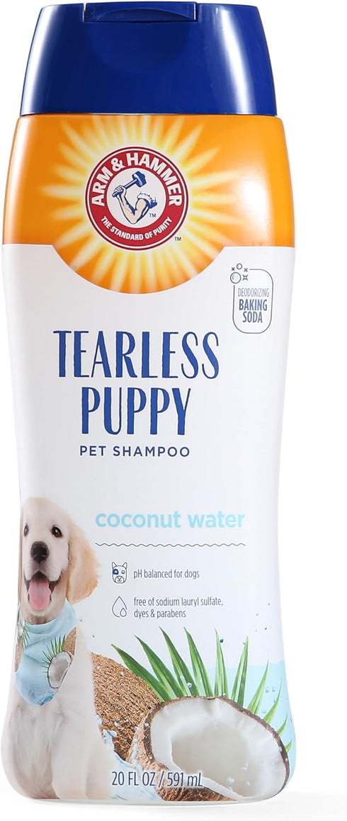 Arm & Hammer Tearless Puppy Shampoo, Gentle & Effective Coconut Water Scent Shampoo for Dogs & Puppies