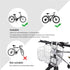 HOMEE Folding Rear Bike Basket - Wire Mesh Fold-Up Detachable Front Bag for Mountain Bike Accessories Cargo Rack