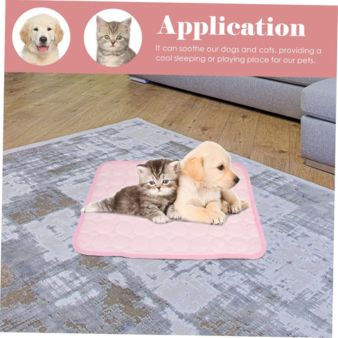 Lightweight Pet Cooling Mat for Dogs - Breathable Cushion for Hot Weather Rest