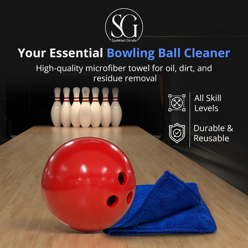 3-Pack 11.25"x11.25" Bowling Ball Cleaner Polishing Cloths Oil, Scuff, and Belt Mark Cleaner - Restores Tack