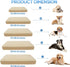 CHHKON Washable Dog Bed Covers, Waterproof Replacement Cover for Dog, Beige, 20x15x6 inch