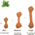 Premium Peanut Butter Dog Chew Bones, Rawhide Free, Gluten Free, 18pcs/pack, Healthy and Highly Digestible