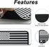 K-9 Tactical Patch 3x2 inch Black and White US Flag Patch for Tactical Hat, Cap, Vest, Trooper Clothing, Bags (White,