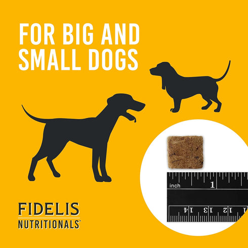 FIDELIS Freeze Dried Dog Treats for Large & Small Dogs, Made with USA Raw Chicken Liver - 4 oz