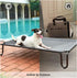 pettycare Elevated Outdoor Dog Bed - Waterproof Raised Dog Bed for Medium Dogs, Easy to Assemble, Cooling with Teslin