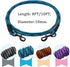 MayPaw 8FT/10FT Dog Tie Out/Check Cord, Heavy Duty Nylon Rope Training Leash for Strong Dogs (3/8 in x 10ft, Blue Black)