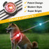 2-Pack Dog Lights for Night Walking, Upgraded 8 Modes Rechargeable Dog Collar Lights for Nighttime Clip On, IP66 Waterproof and Silicon Band Safety Lights for Dog Collars