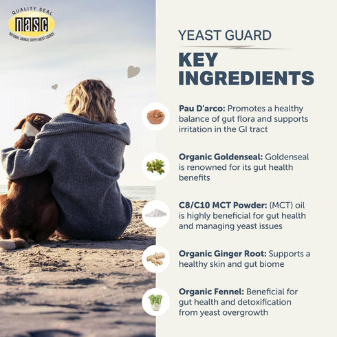 100% 30 FOUR LEAF ROVER Yeast Guard for Dog Yeast - Veterinarian Formulated - Supports Healthy Skin, Ears & Paws